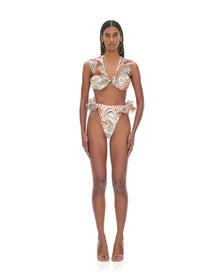 Salama High Rise Bikini Top | Abstract Mushroom