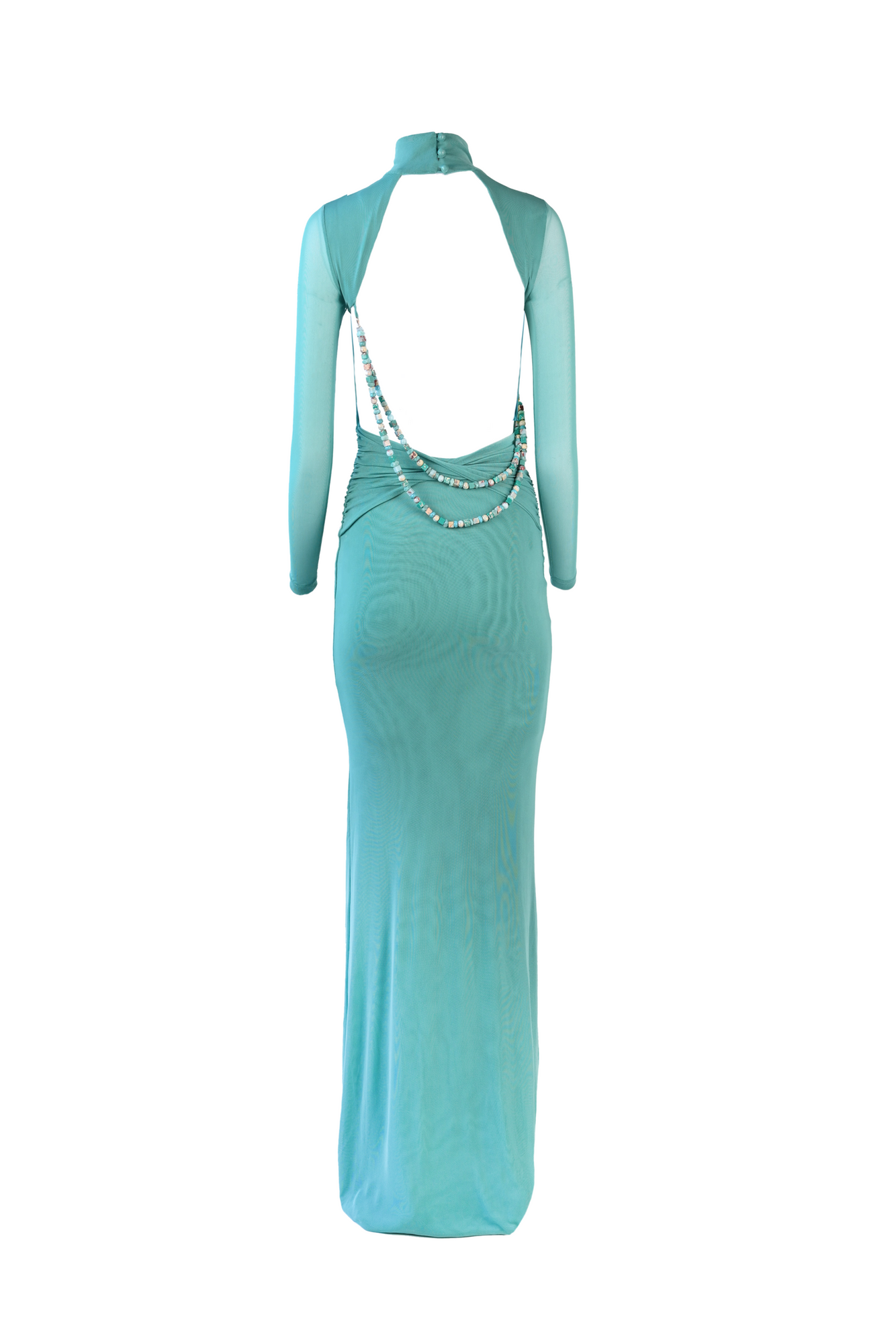 Salome Beaded Dress | Teal