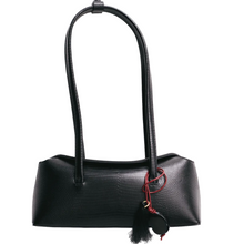 Mini Chrystie Bag | Reptile Noir With Charm