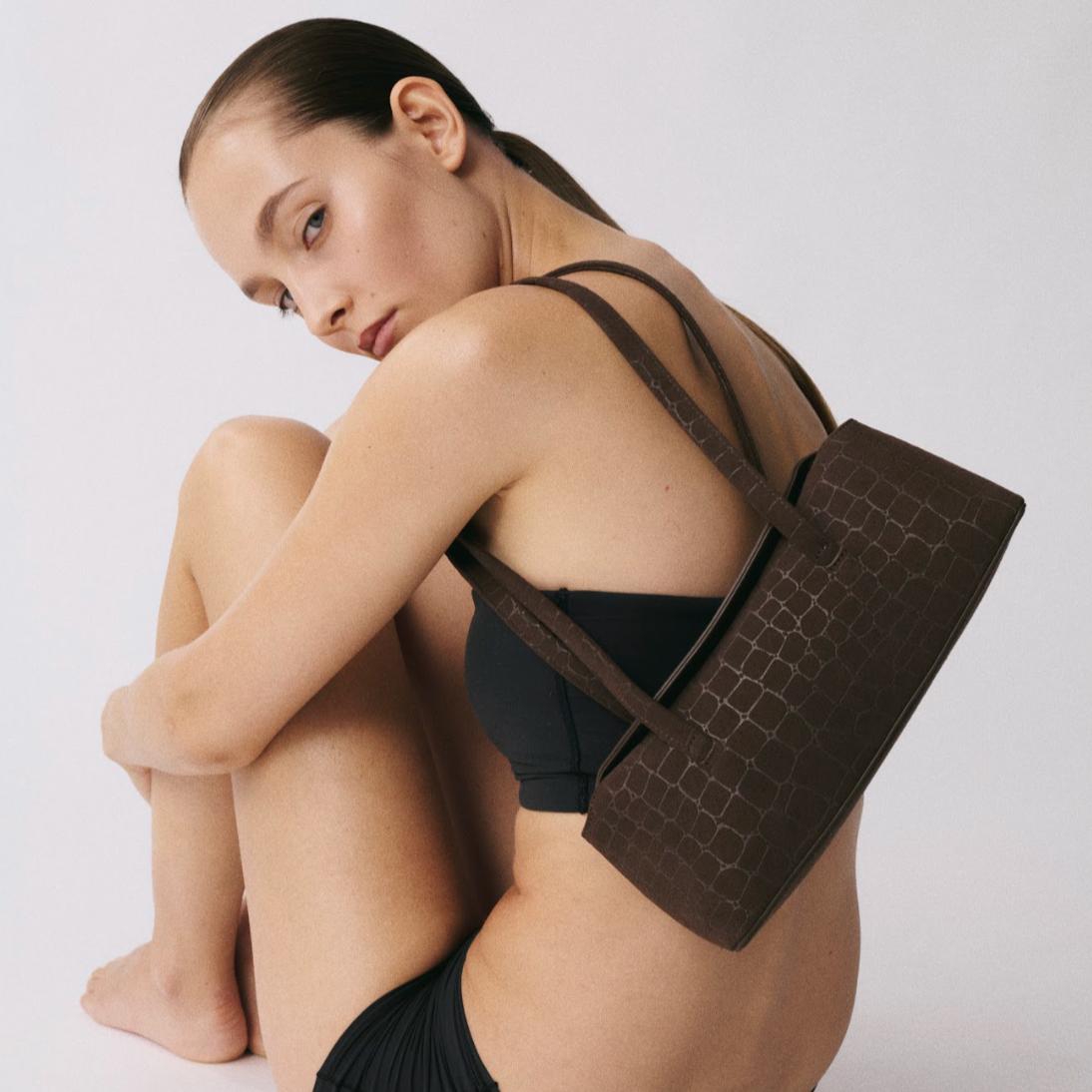 Chocolate Suede Croc