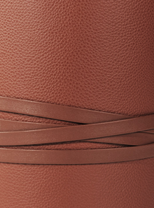 Undone Corset Pebble Leather Belt | Camel