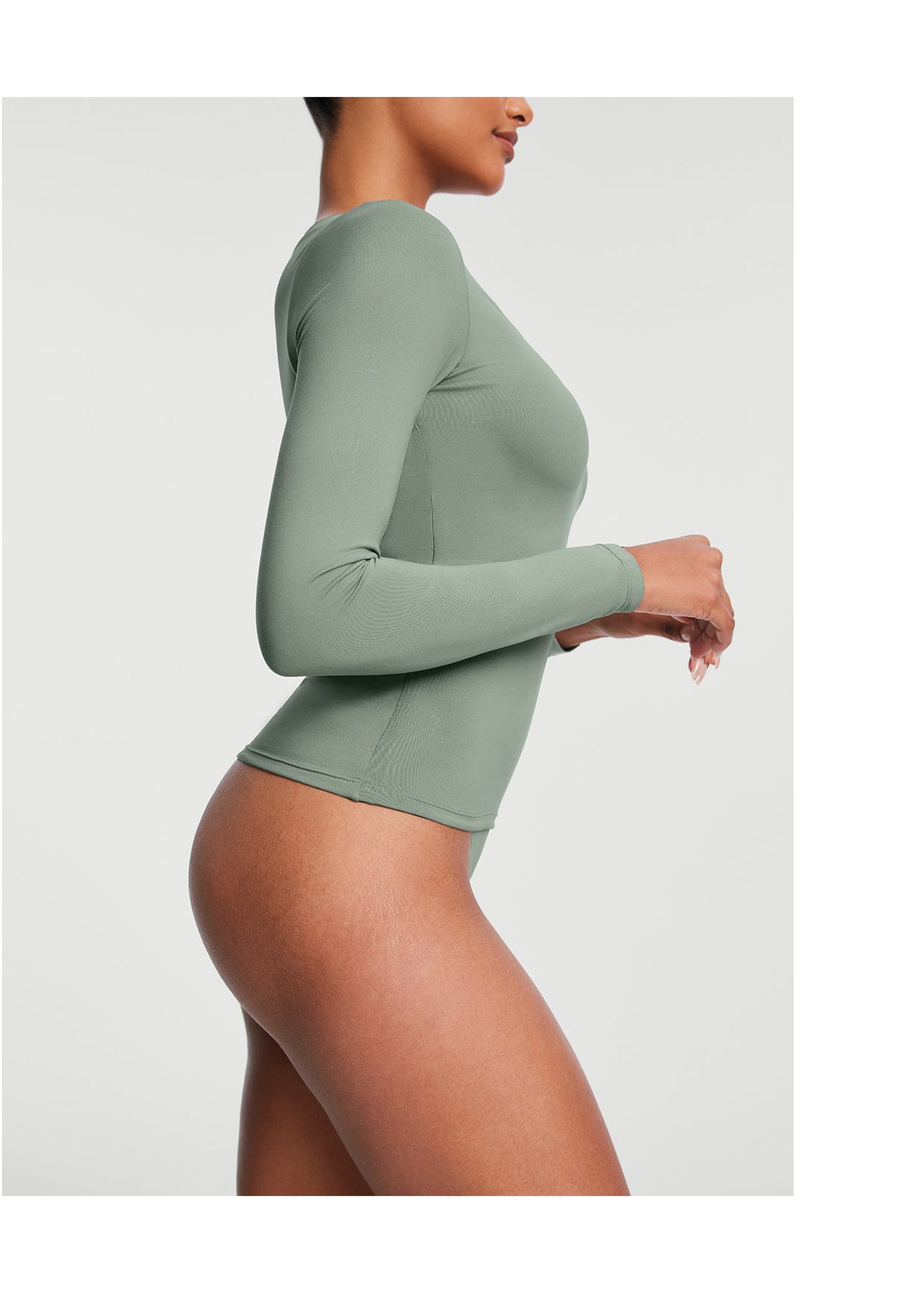 Seamless Cheeky Panty | Sage Green