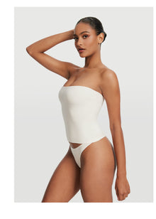 Seamless Full-Length Tube Top | White