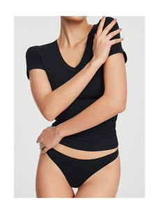 Seamless Thong Panty | Black