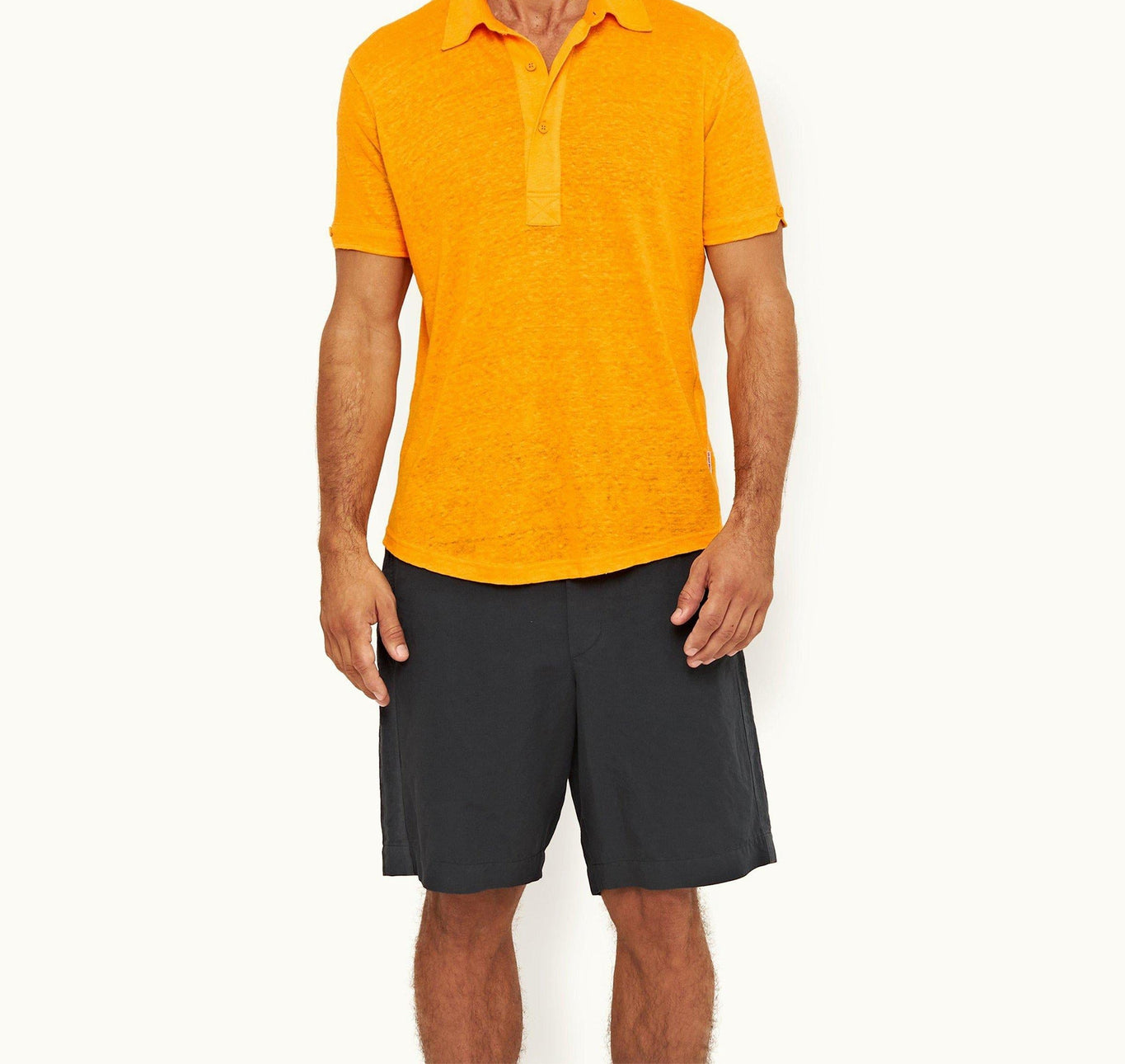 Sebastian Linen Tailored Fit Linen Polo Shirt | Beacon