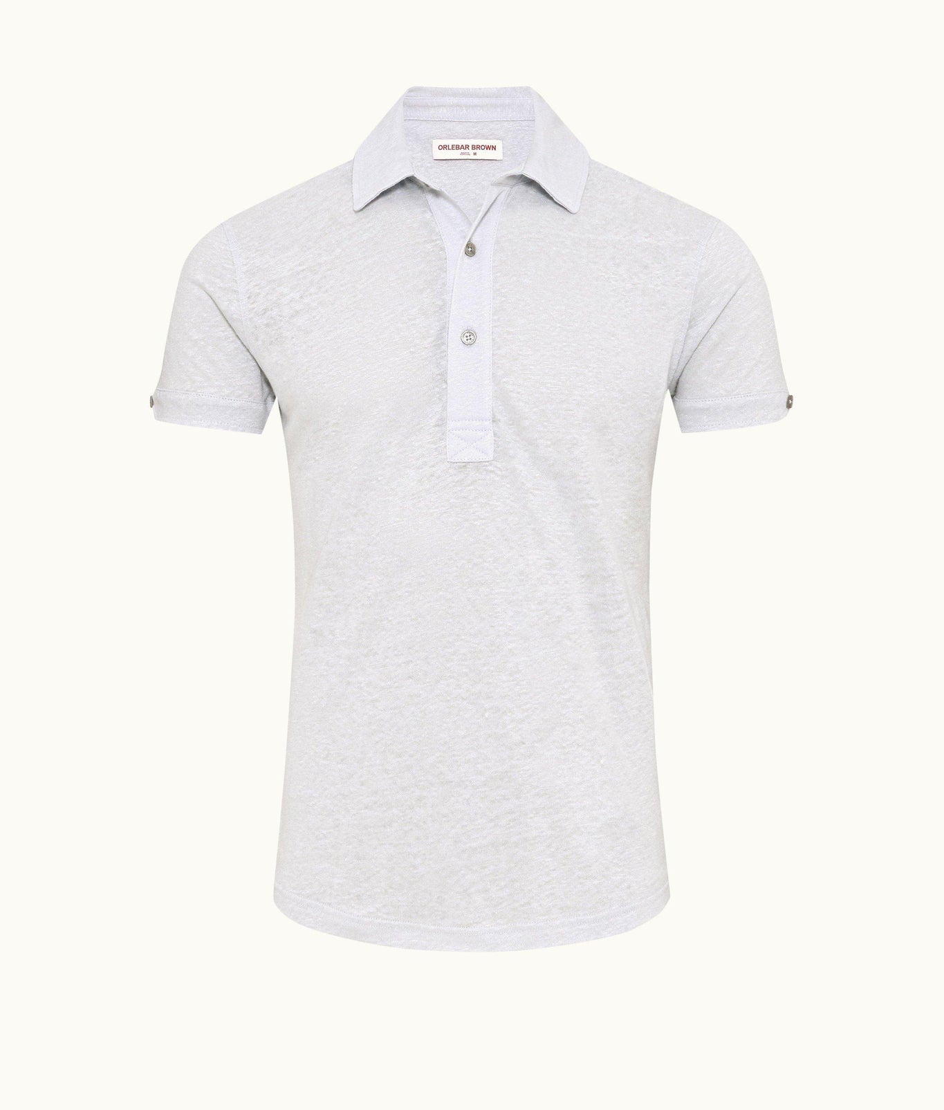 Sebastian Linen Tailored Fit Linen Polo Shirt | Serenity Blue