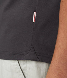 Sebastian Silk Tailored Fit Cotton-Silk Polo Shirt | Piranha Grey