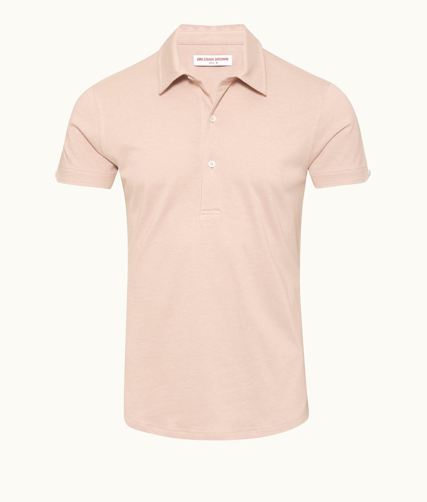 Sebastian Silk Tailored Fit Cotton-Silk Polo Shirt | Seashell Pink