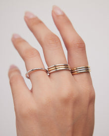 Ring Set ring - back view | gold rings
