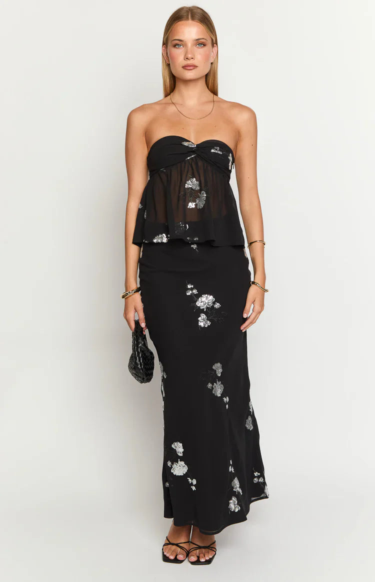 Shyla Maxi Skirt | Black
