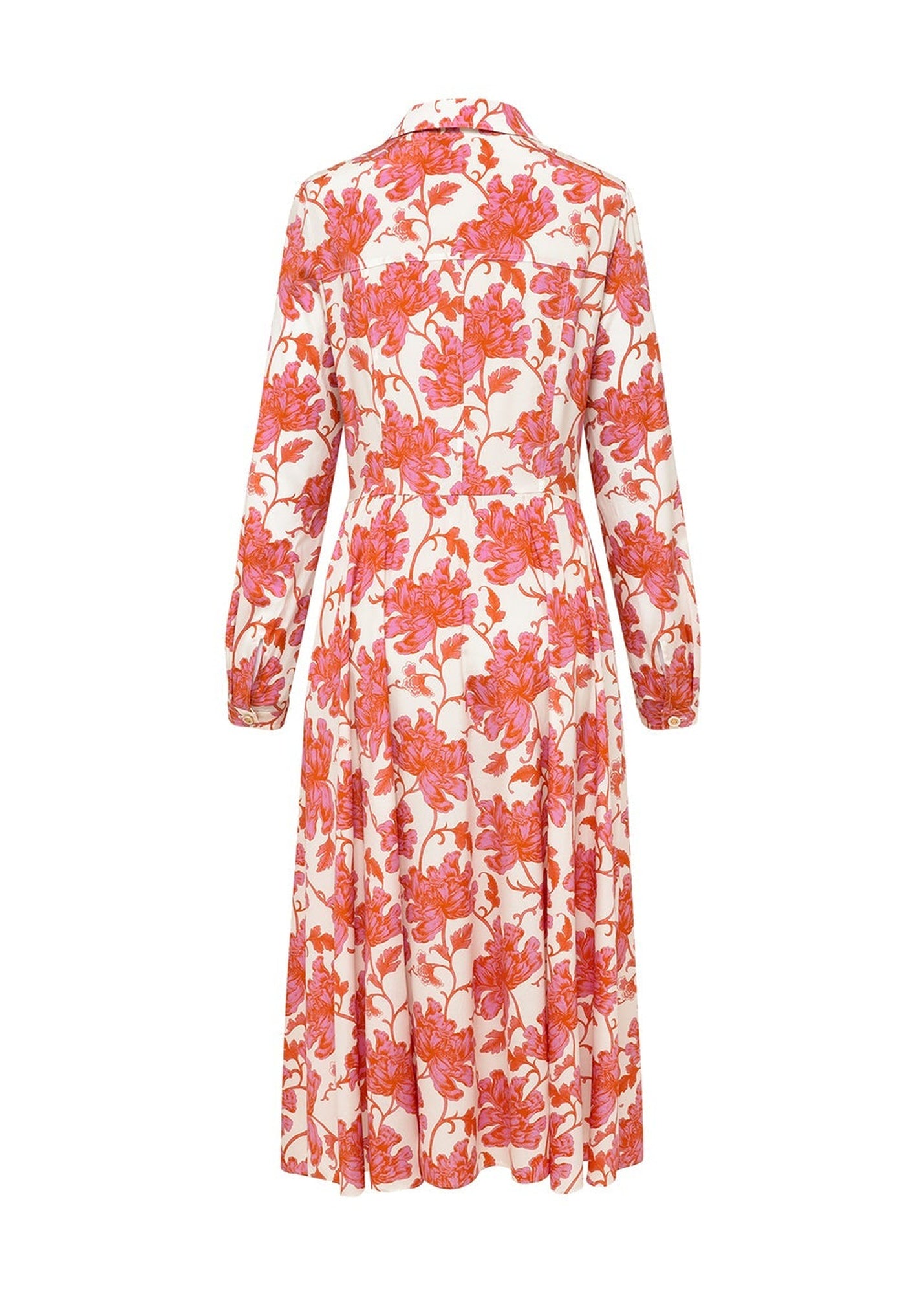 Silk Printed Dress | Pink