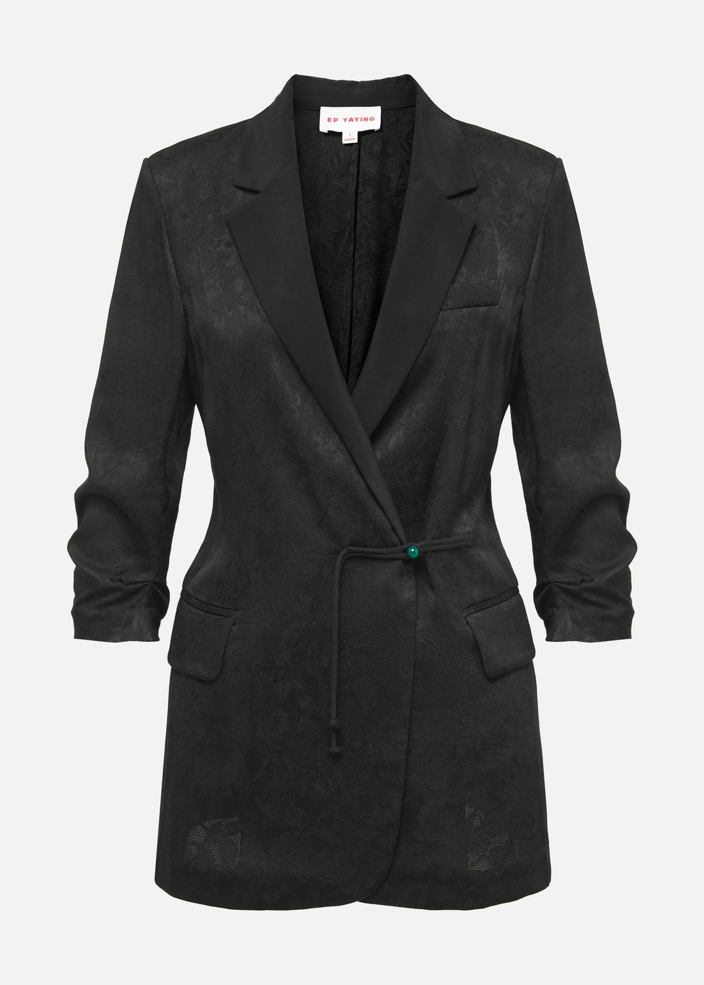 Silk Relaxed-Fit Blazer | Black