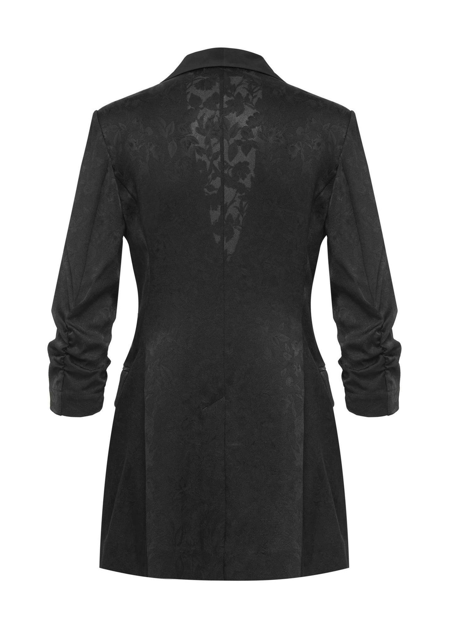 Silk Relaxed-Fit Blazer | Black