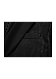Silk Relaxed-Fit Blazer | Black