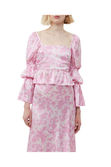 Silk Stretch Satin Blouse | Bonbon
