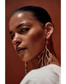 Sisu Earrings | Gold-Plated Brass