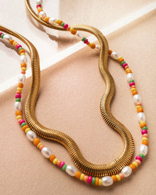Lahaina Pearl Necklace  | Sivan Ayla x Luv Aj | 18K Gold Plated