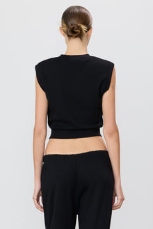 SLEEVELESS CREWNECK TOP - ETERNE