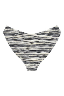 Added Coverage Lulu Zig Zag Stitch Bikini Bottom | Slub Knit
