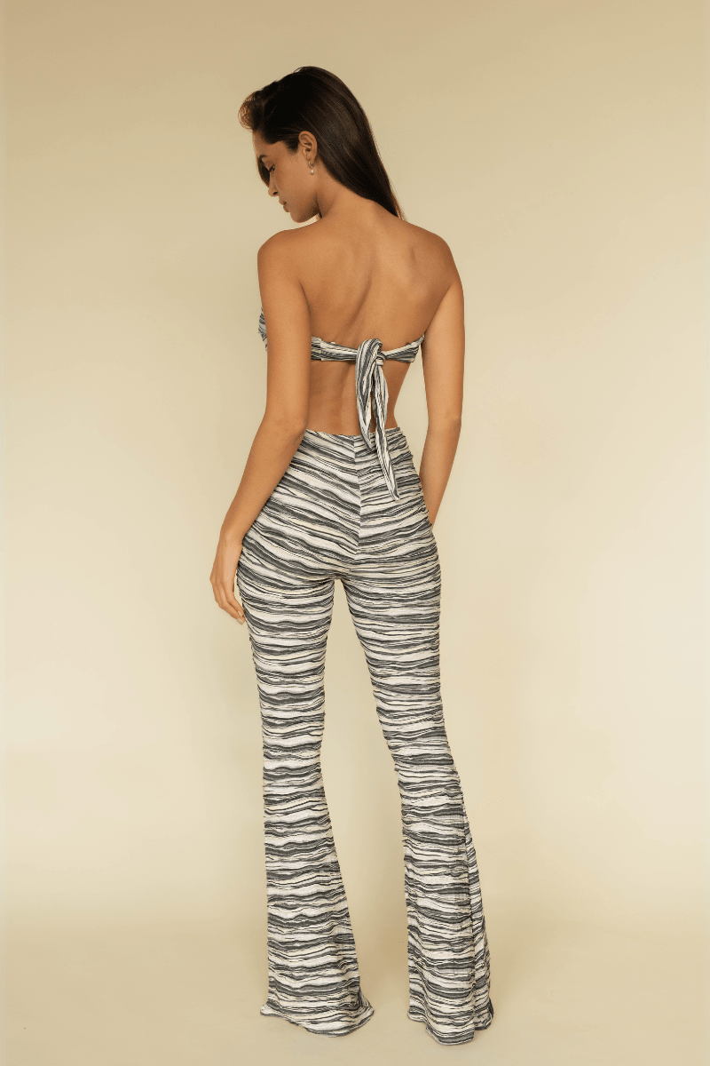 Sydney Flared Legging | Slub Knit