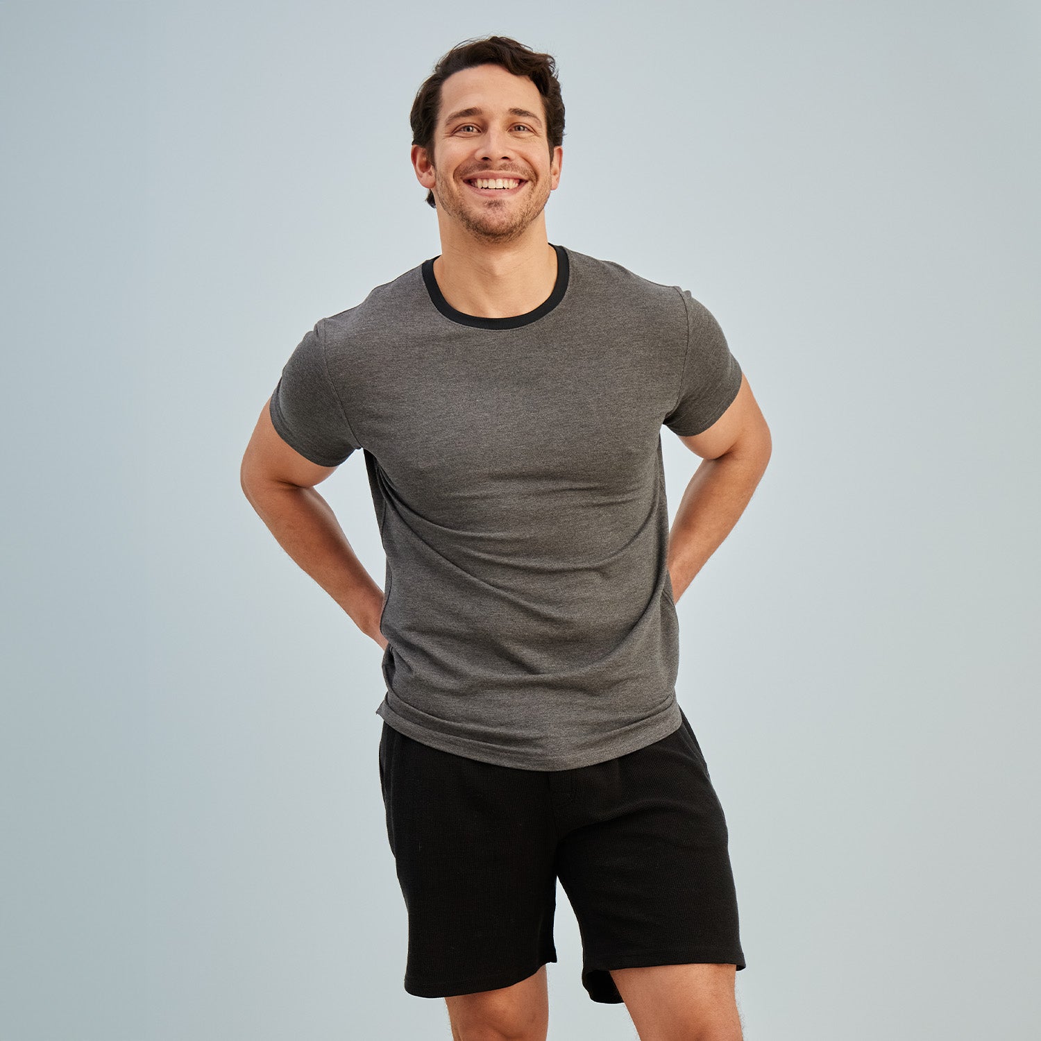 Modal Waffle Spa Short | Black