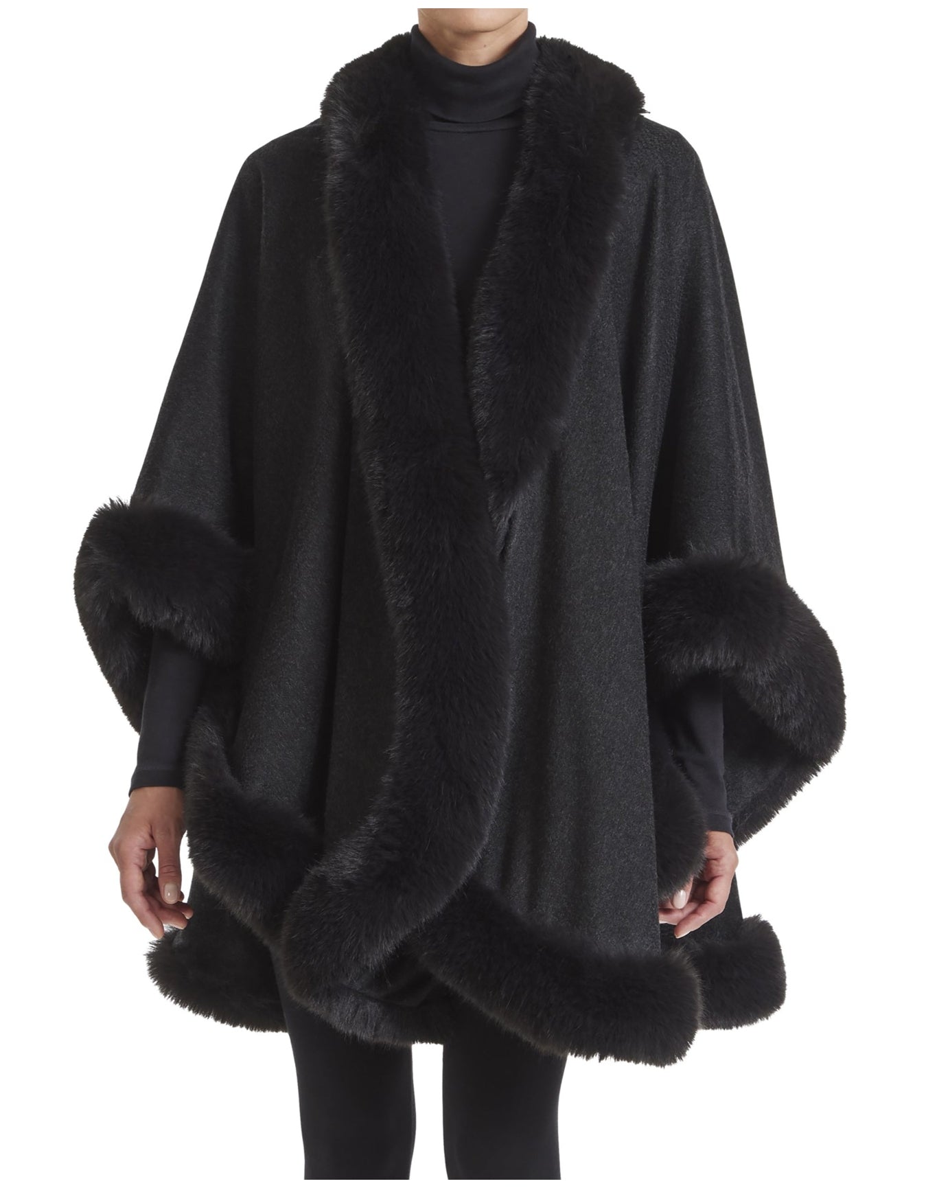 Sofia Cashmere | Women | Womens Cape | Black