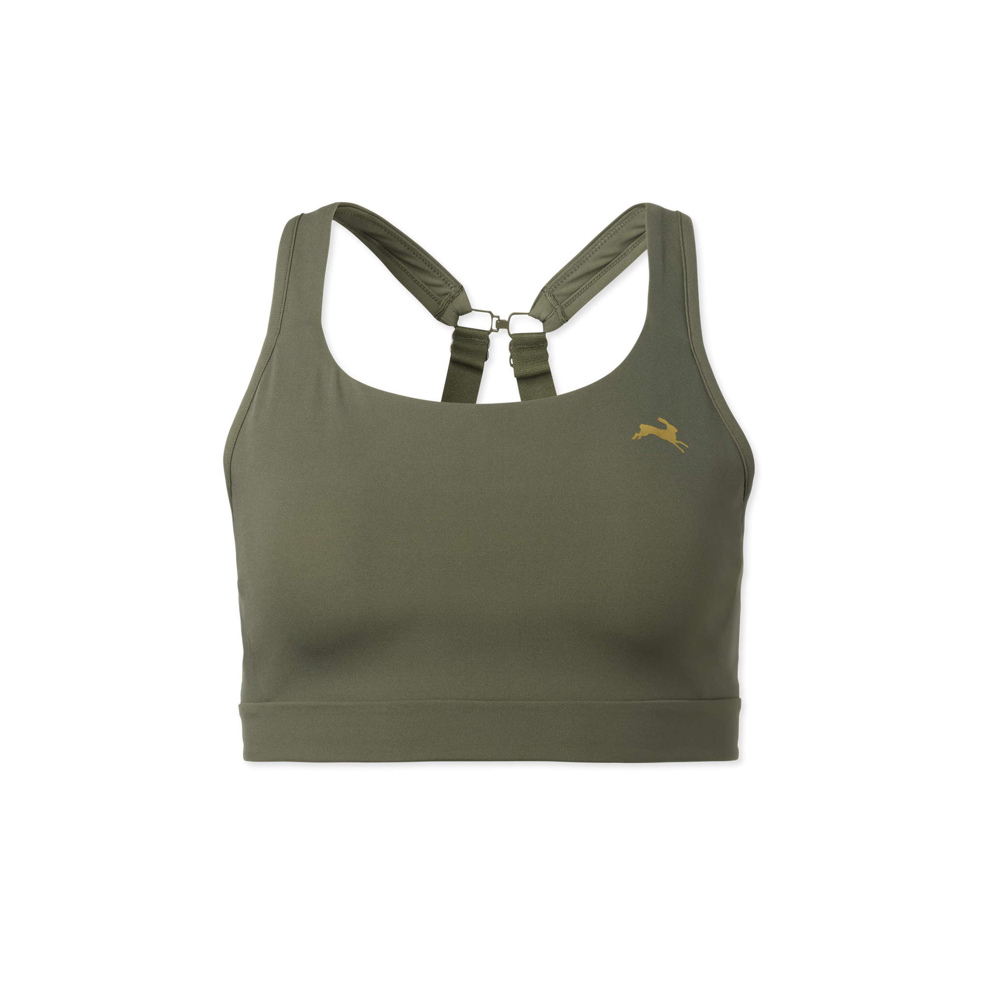 Womens | Allston Adjustable Bra | Beetle Green