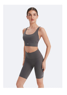 Strappy Sports Bra | Gray