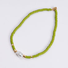 Seville Pearl Necklace | Faux Pearl | Green