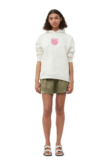 Isoli Flower Oversized Hoodie | Egret