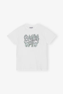 Basic Jersey Love Cats Relaxed T-shirt | Bright White