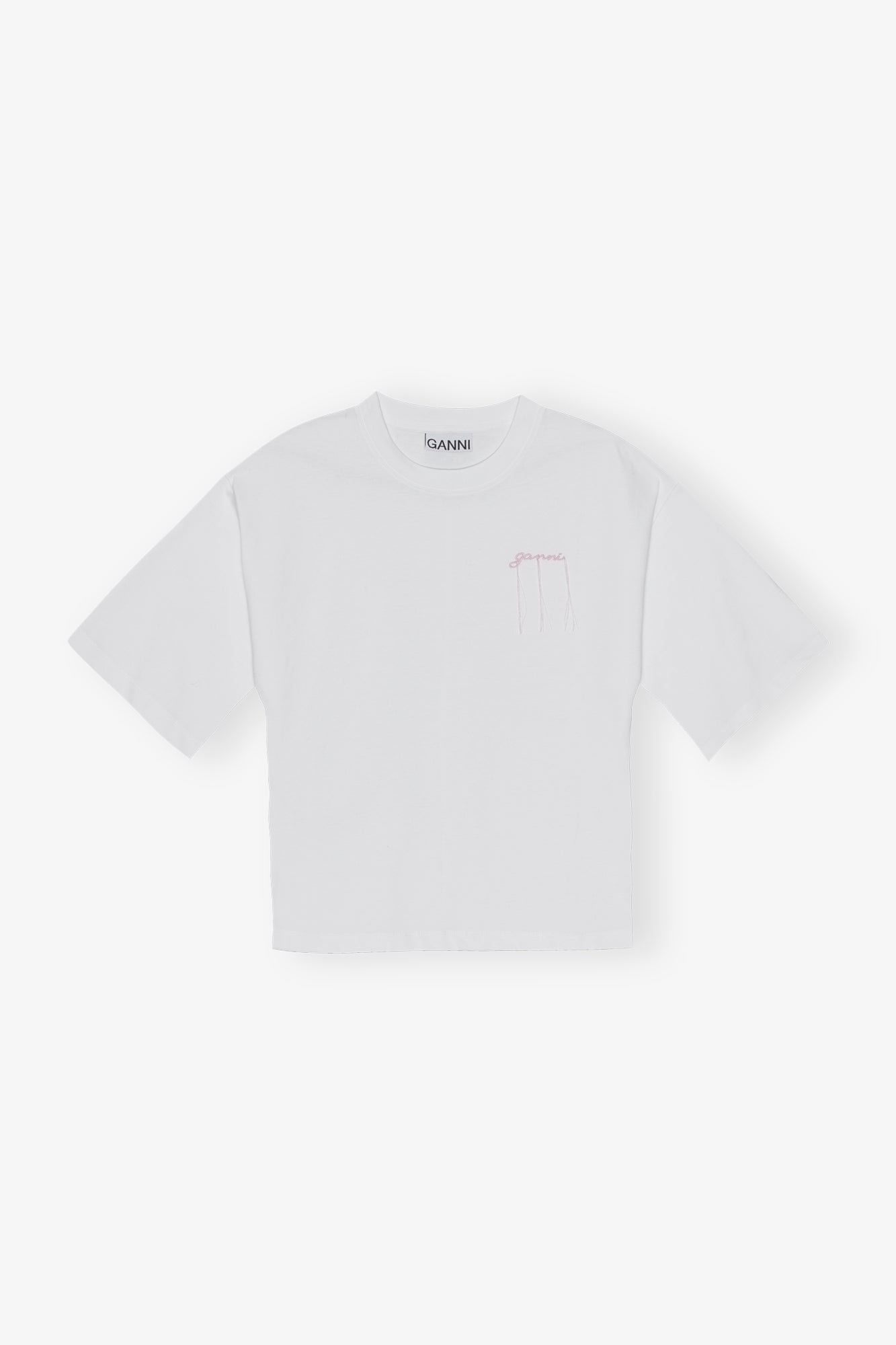 Heavy Cotton Drop Shoulder Waisted T-shirt | Bright White