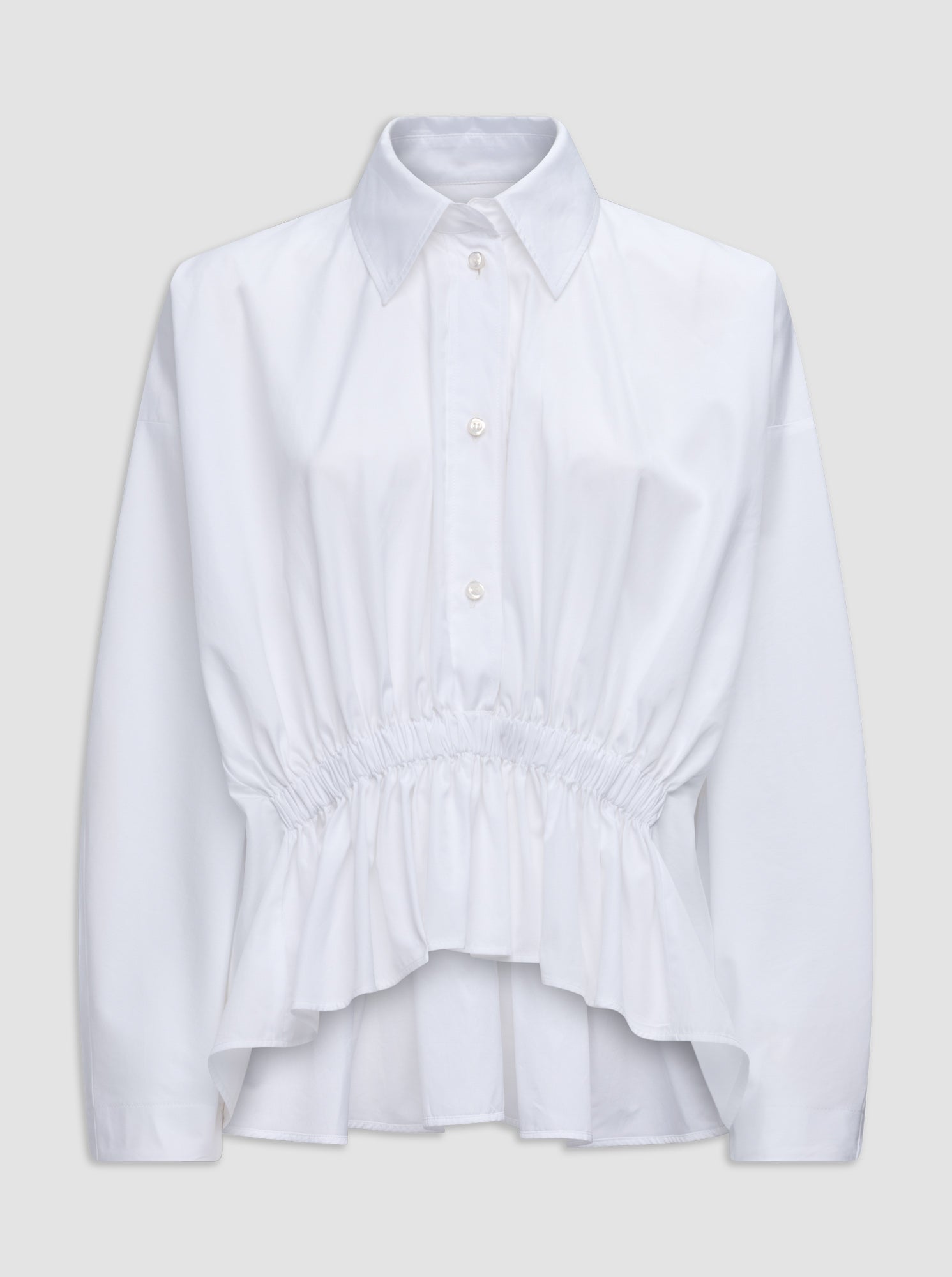 Tarquina Gathered Top | White