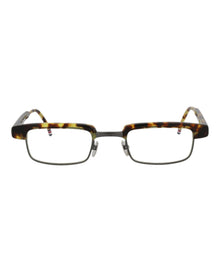 Thom Browne Square Acetate Optical Frames | Black/Gold