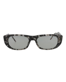 Thom Browne Round Acetate Sunglasses | Black