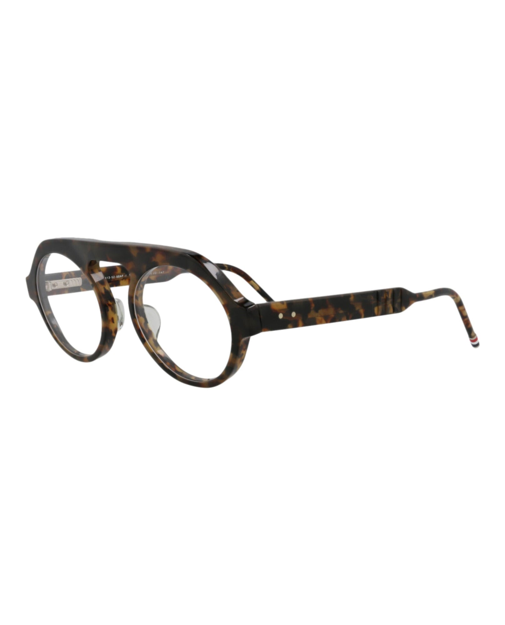 Thom Browne Round Acetate Optical Frames | Black