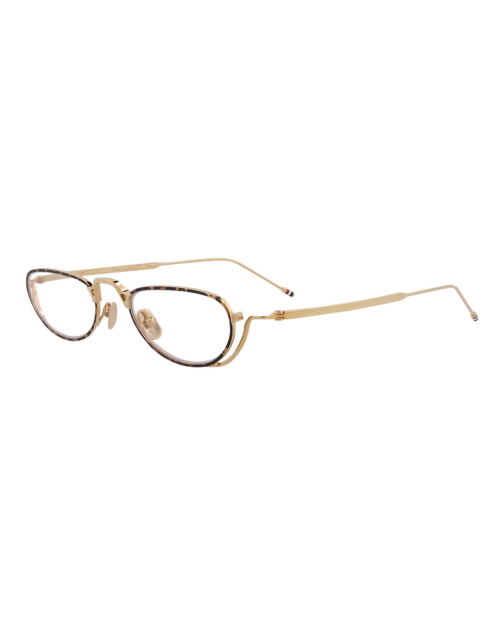 Thom Browne Round Metal Optical Frames | Tortoise