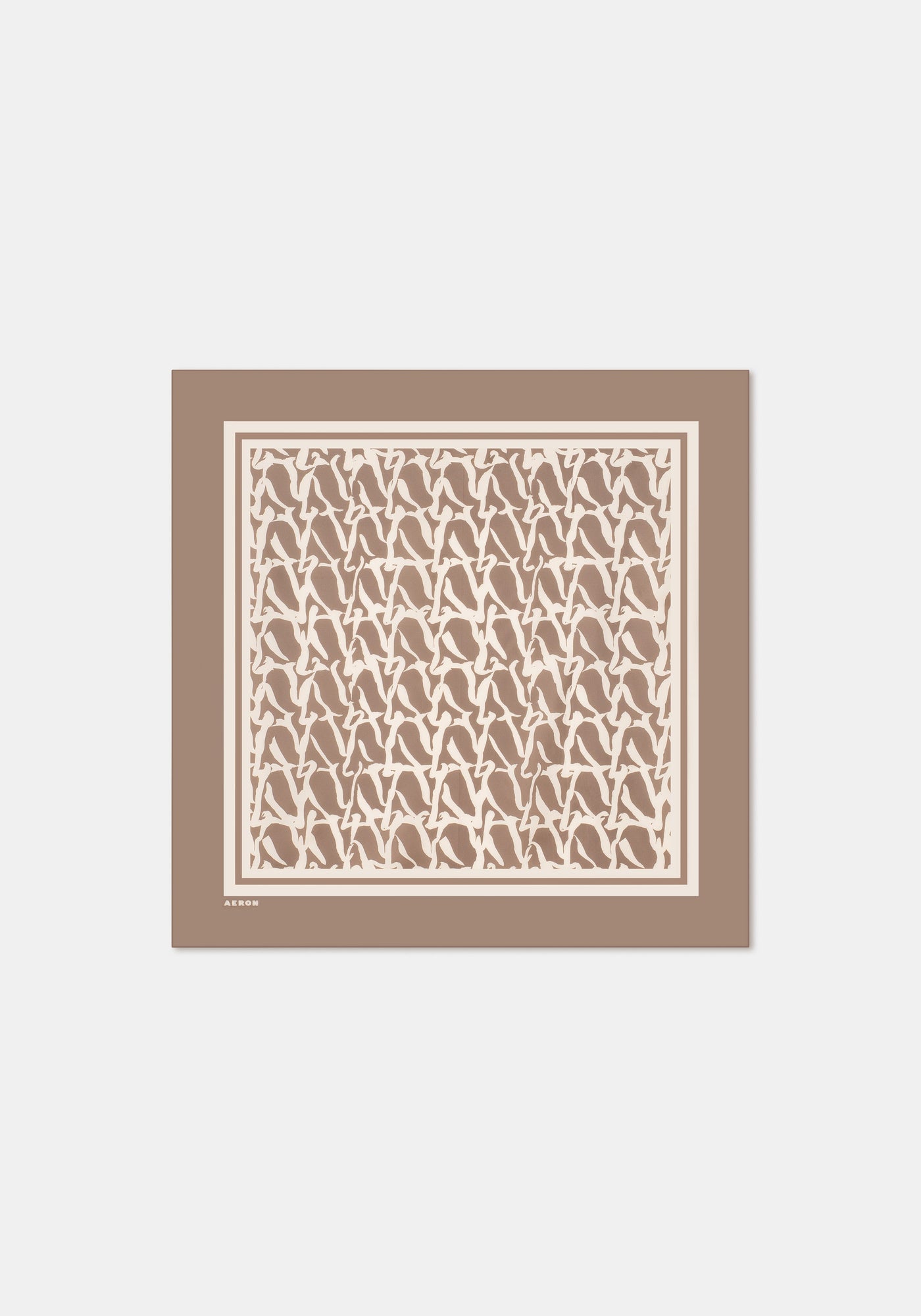Tess Silk Print Scarf | Fawn