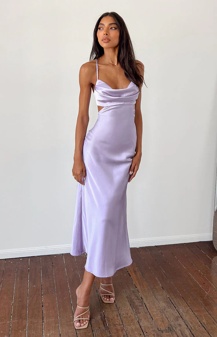 Taleah Cut Out Maxi Dress | Lilac
