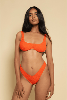 Kaia Bikini Top | Tangerine