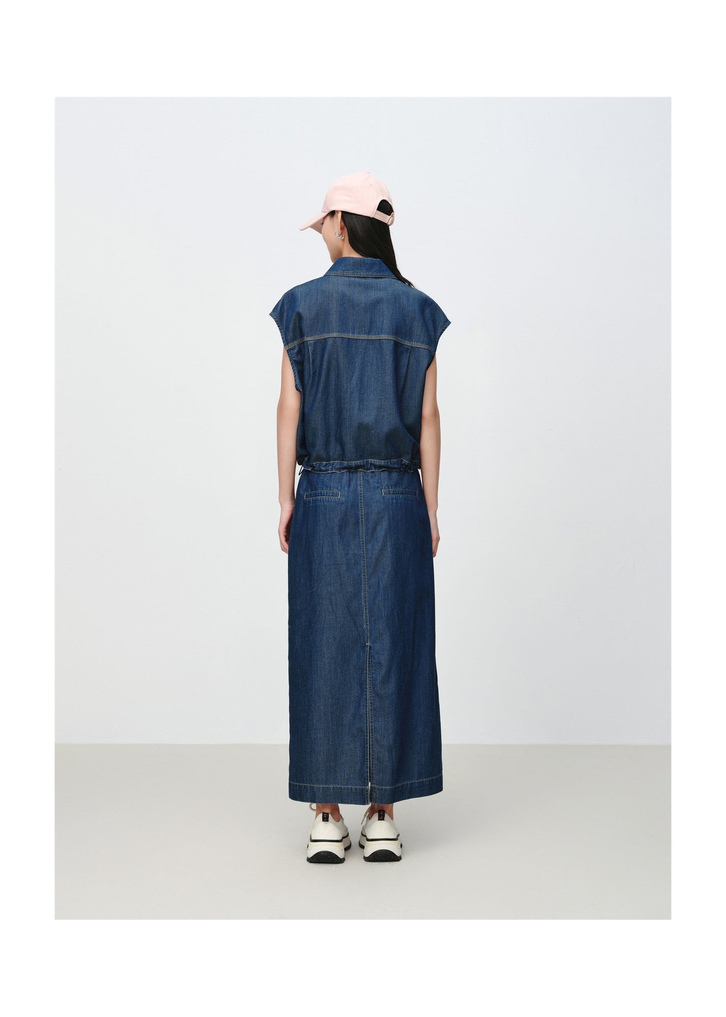 Tencel-Cotton Denim Jacket | Navy