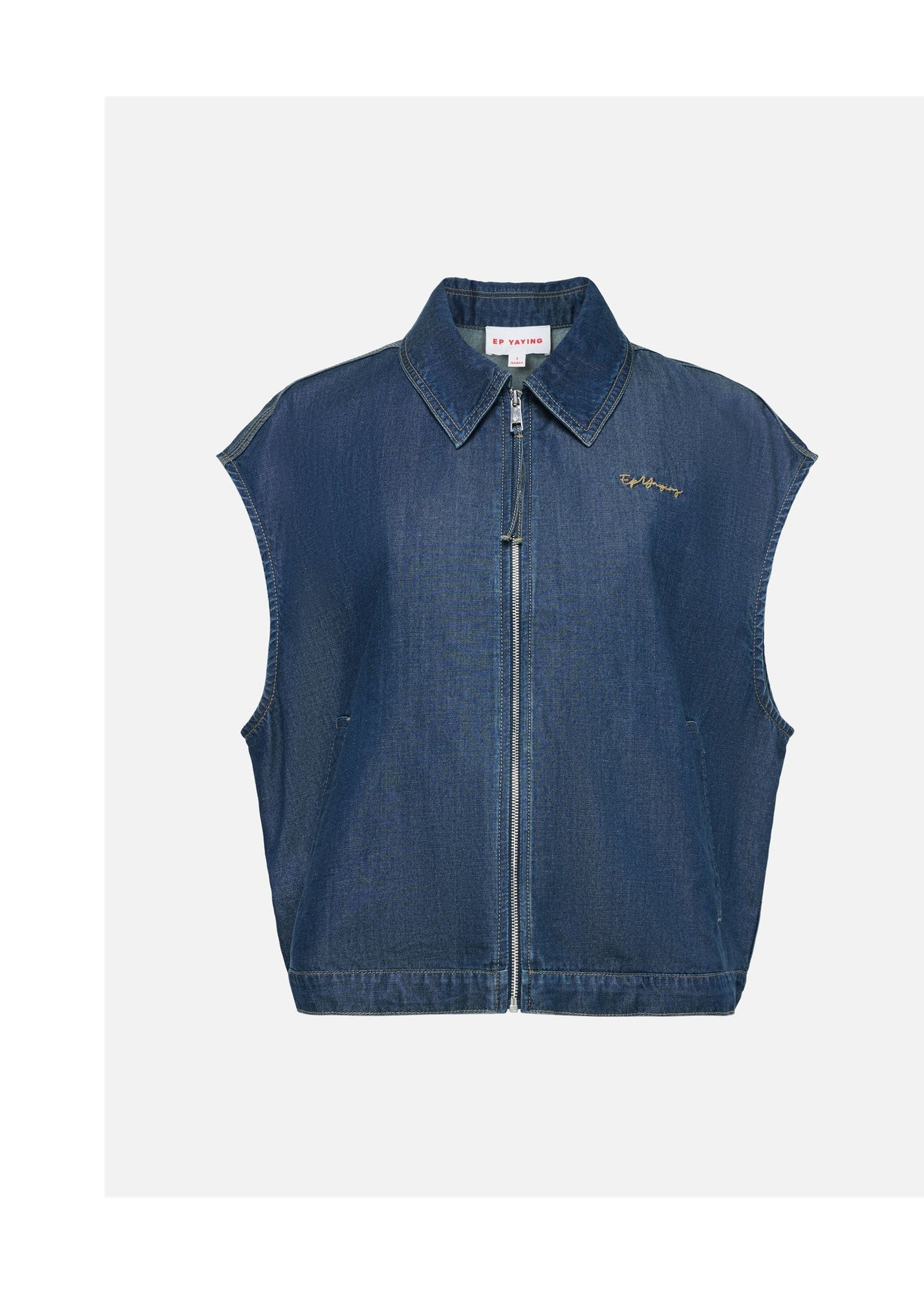 Tencel-Cotton Denim Jacket | Navy