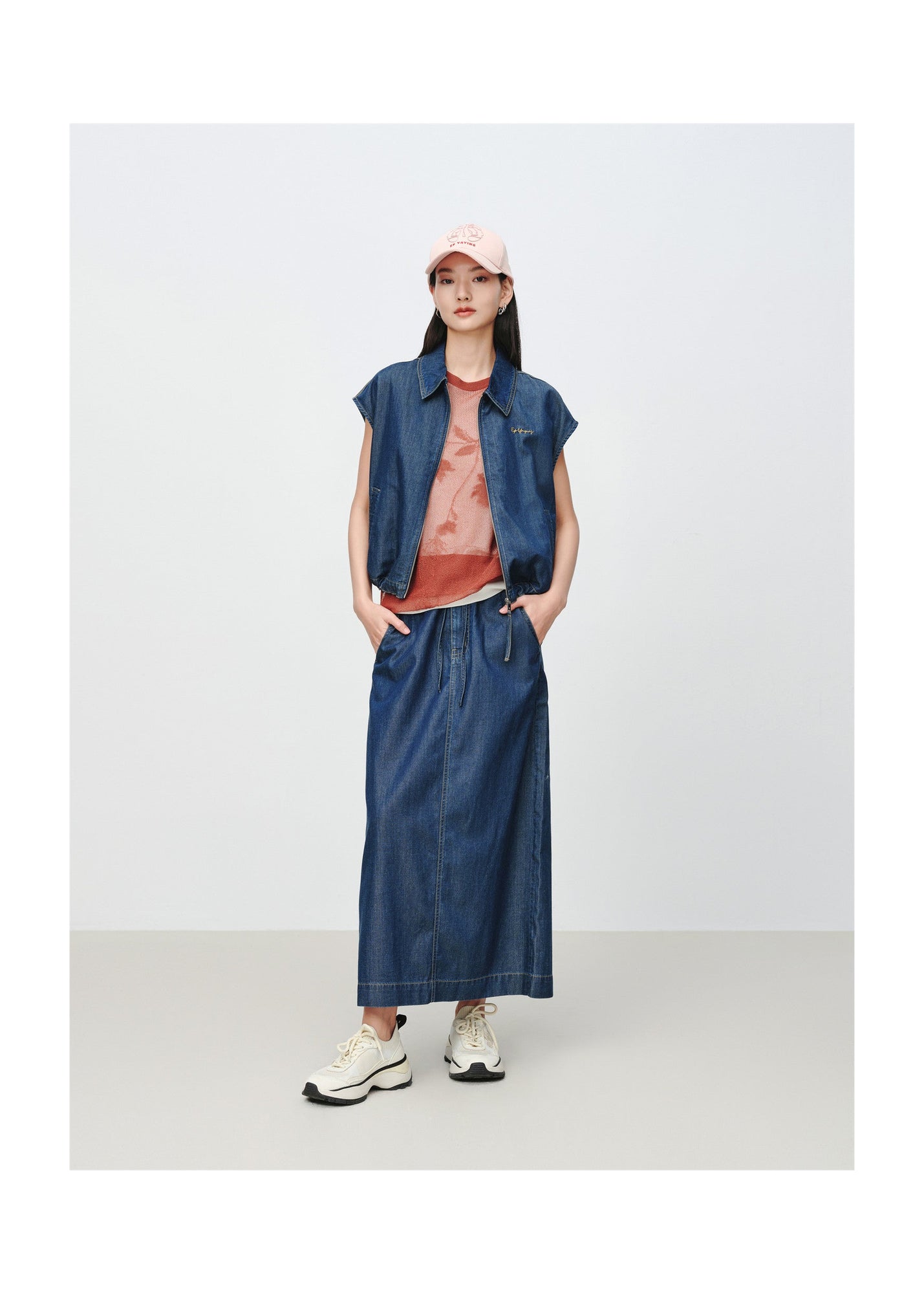 Tencel-Cotton Denim Jacket | Navy