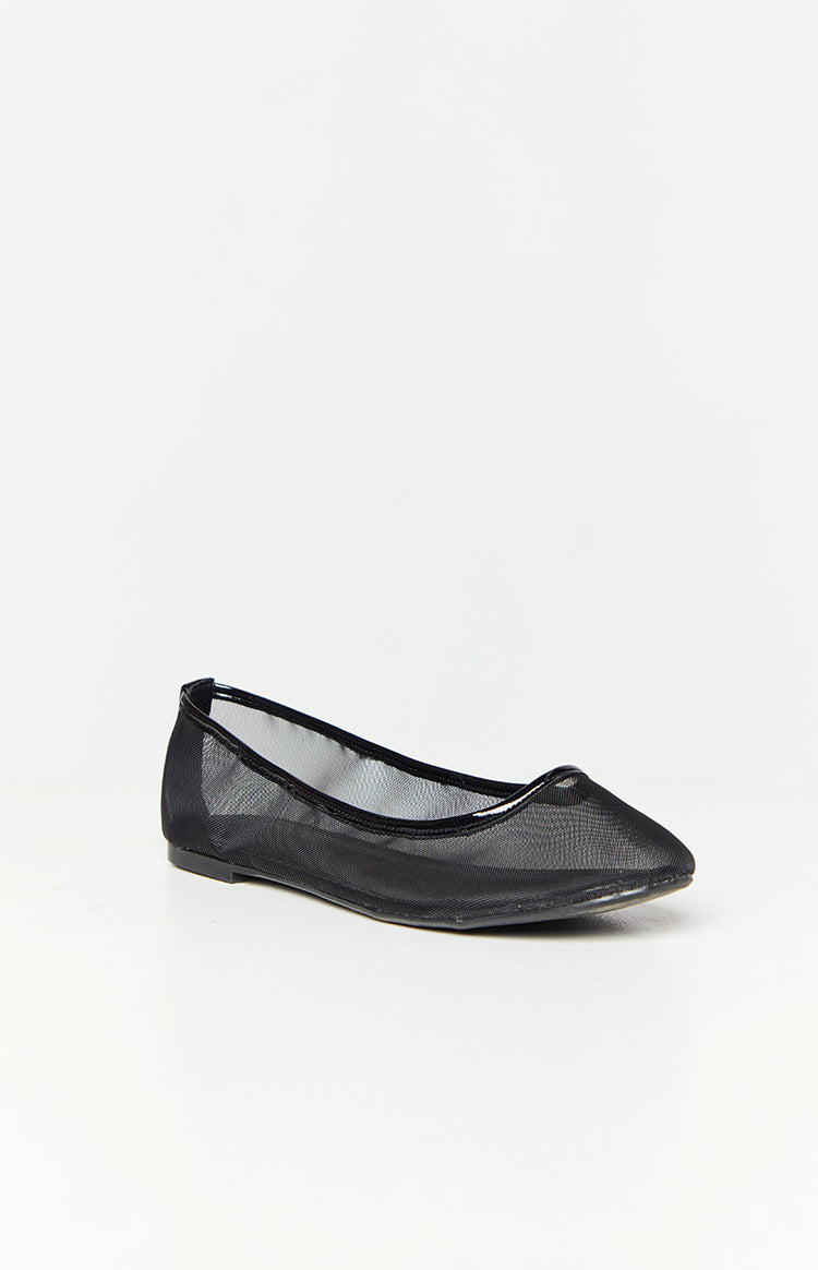 Therapy Arlo Crinkle Patent PU Ballet Flats | Black