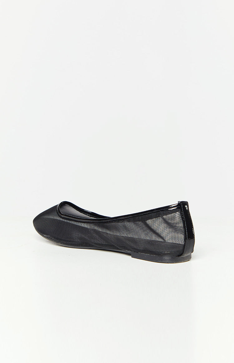Therapy Arlo Crinkle Patent PU Ballet Flats | Black