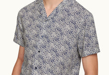 Travis Floral Print Capri Collar Shirt | Midnight Navy