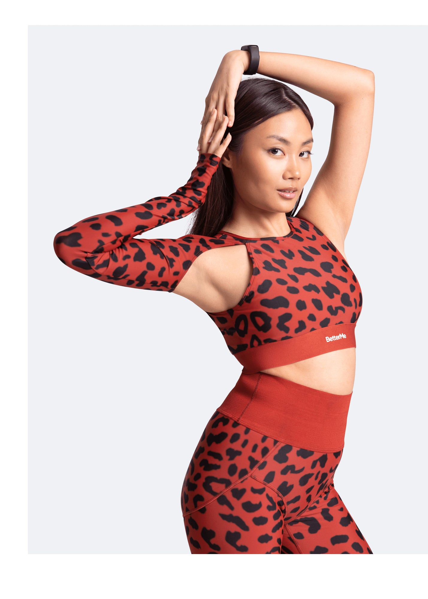 Trendy One-Shoulder Top | Brown Leo