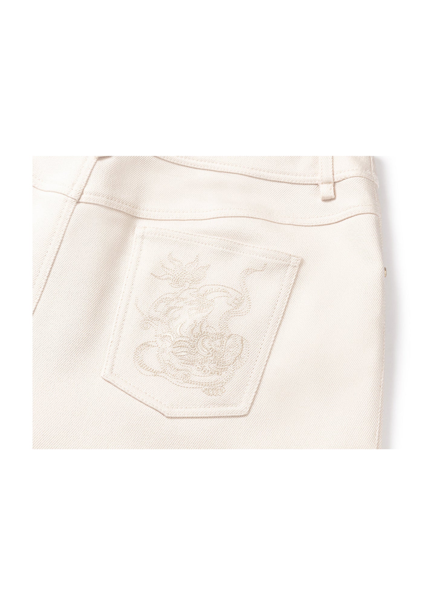 Triacetate Straight-leg Pants | White
