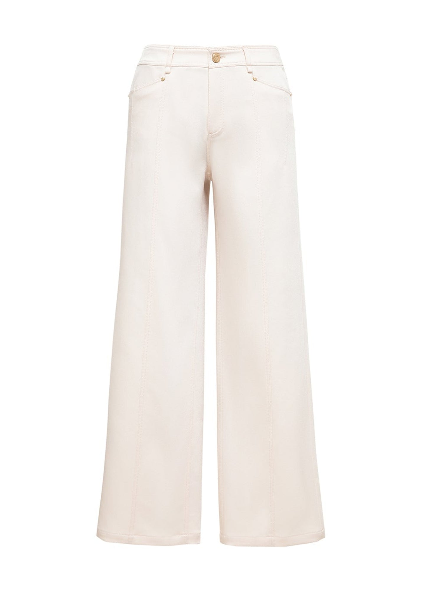 Triacetate Straight-leg Pants | White