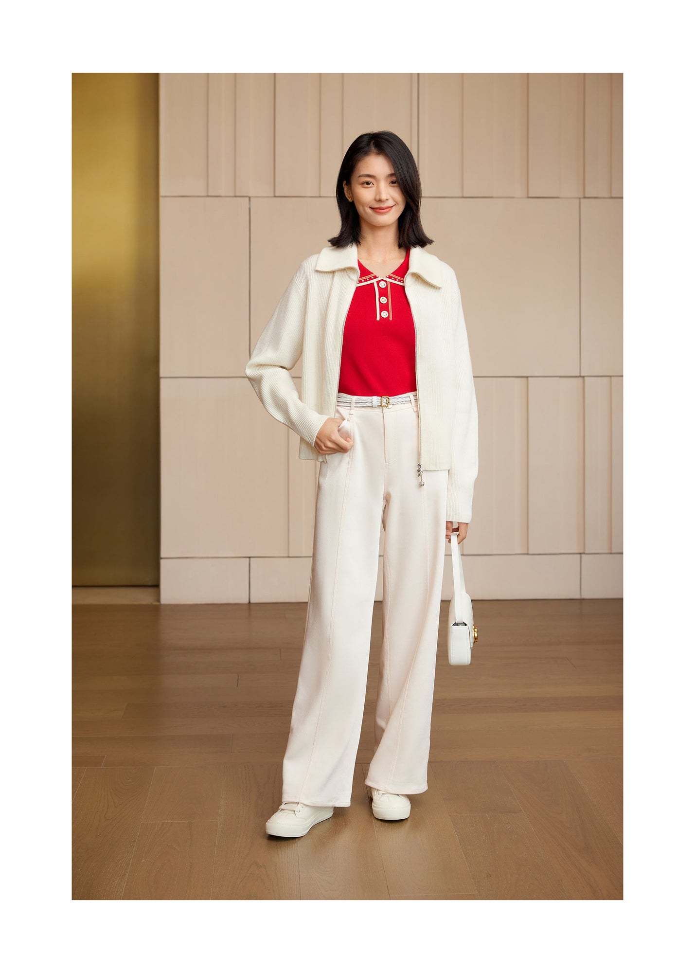 Triacetate Straight-leg Pants | White